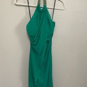 Green Bebe cocktail dress